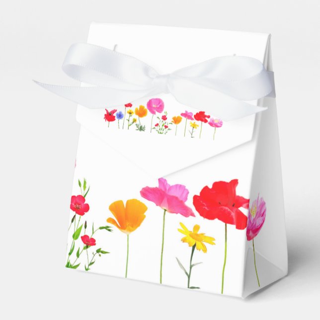 wild meadow flowers favor box (Front Side)