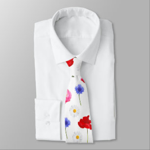 wild meadow flowers tie