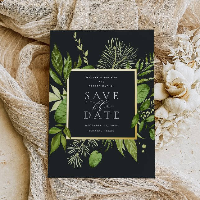 Wild Meadow Foil Save the Date Card (Creator Uploaded)