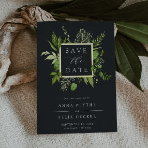 Wild Meadow Foil Save the Date Card