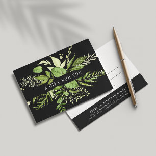 Wild Meadow Green Botanical Gift Certificate