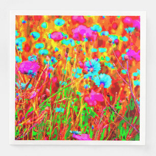 Wild Meadow in Bloom Pop Art Napkin