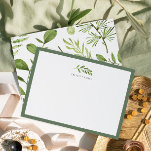 Wild Meadow Personalised Stationery Flat Card