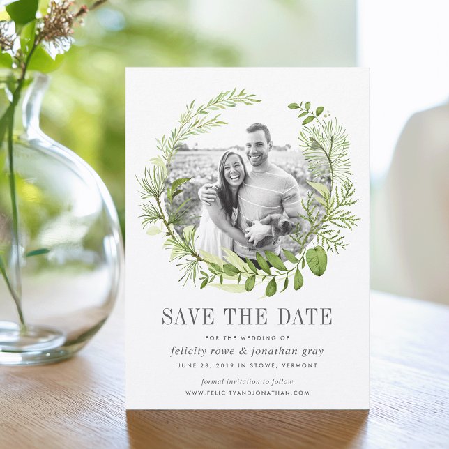 Wild Meadow Photo Save the Date Card (Creator Uploaded)