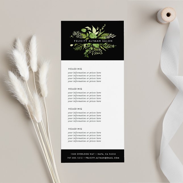 Wild Meadow | Services or Price List Rack Card (Creator Uploaded)
