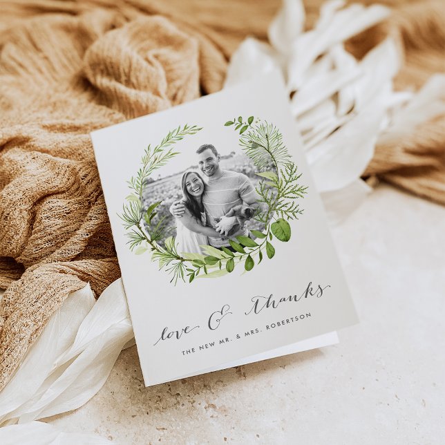 Wild Meadow | Wedding Photo Thank You Card (Creator Uploaded)