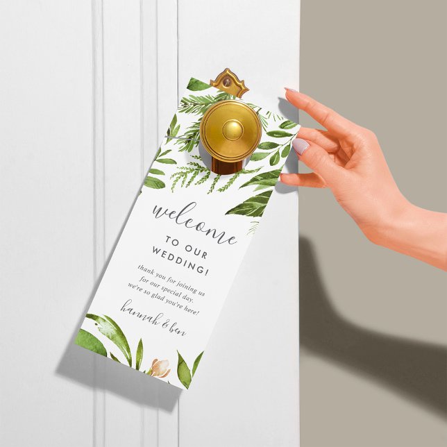 Wild Meadow Wedding Welcome/Do Not Disturb Door Hanger (Creator Uploaded)