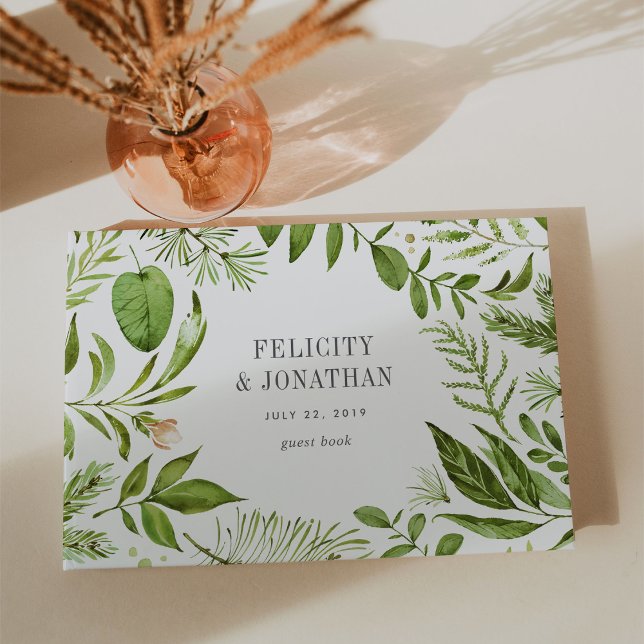 Wild Meadow Wreath | Wedding Guest Book (Creator Uploaded)