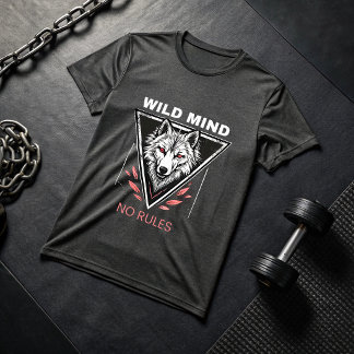 Wild Mind No Rules Wolf T-Shirt | Savage Alpha 