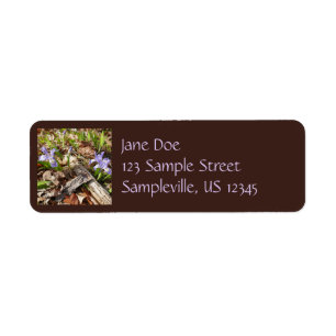 Wild Miniature Irises Return Address Label