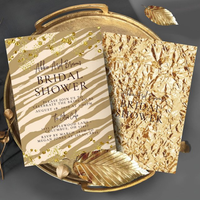 Wild Modern Bridal Shower Invitation (Creator Uploaded)