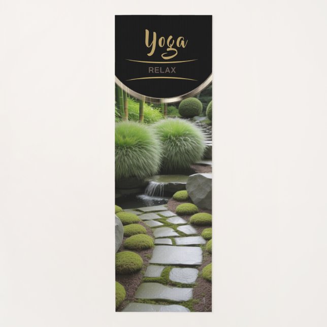 Wild Moss Bush Path - Yoga Mat (Front)