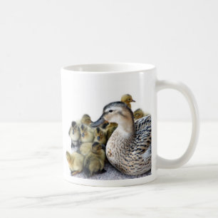 Wild Mother Duck and Ducklings Coffee Mug