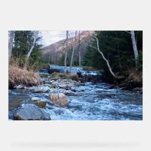 Wild Mountain River - Wild Nature Romania Acrylic Sign