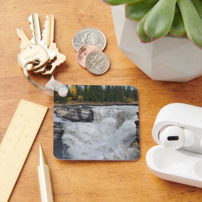 Wild Mountain Waters, Athabasca Falls Key Ring (Desk)