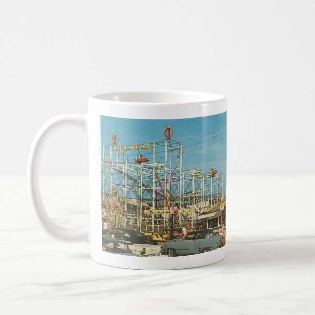Wild Mouse Rollercoaster-Myrtle Beach, SC Pavilion Coffee Mug (Left)