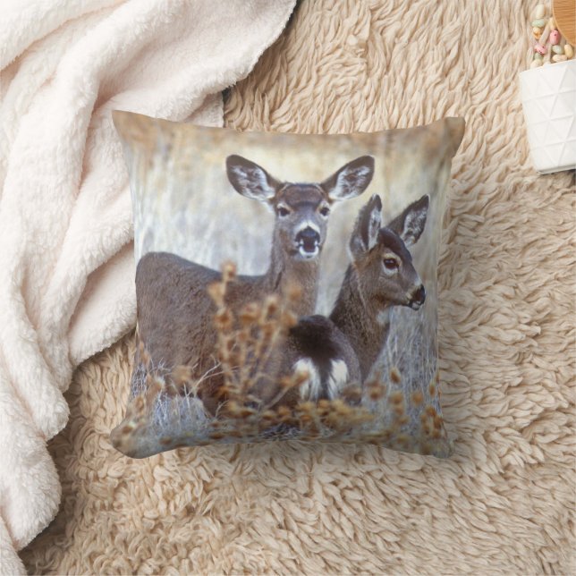 Wild Mule Deer Pair | California Cushion (Blanket)