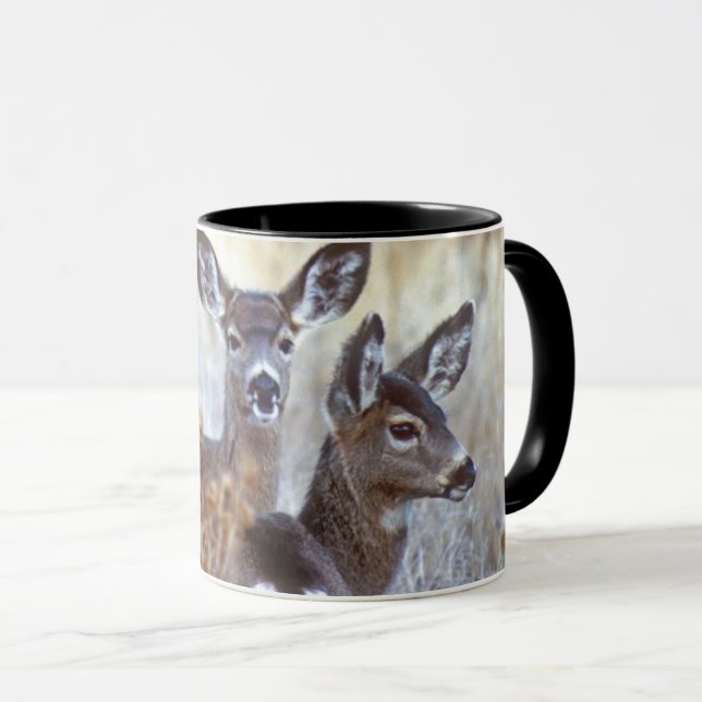 Wild Mule Deer Pair | California Mug (Front Right)