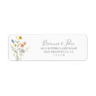 Wild Multicolor Floral Return Address Label
