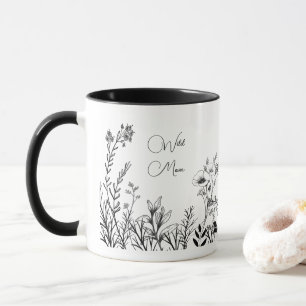 Wild Mum Wild Flower Doodles Mug