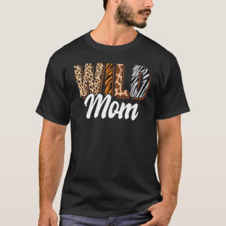 Wild Mum Zoo Born Two be Wild B day Safari Jungle T-Shirt