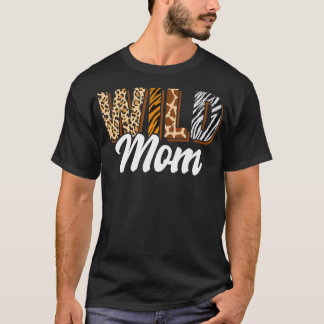 Wild Mum Zoo Born Two be Wild Bday Safari Jungle A T-Shirt