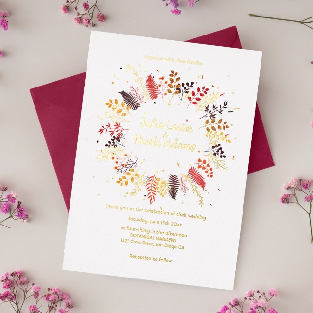 Wild Mushrooms Forest Flower Fern Foliage Wedding (Creator Uploaded)