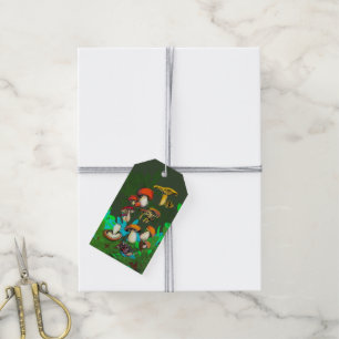 Wild mushrooms gift tags