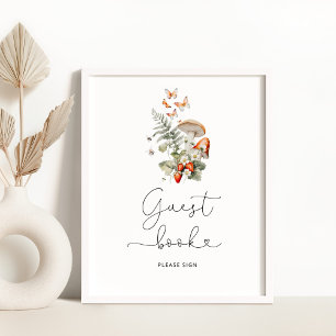 Wild mushrooms please sign the Guest book Poster