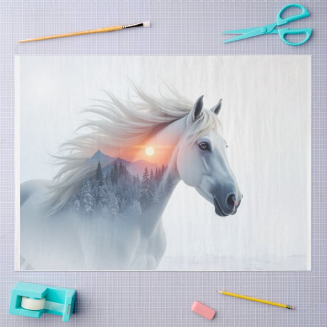 Wild Mustang at Sunset Tissue Paper (Craft)