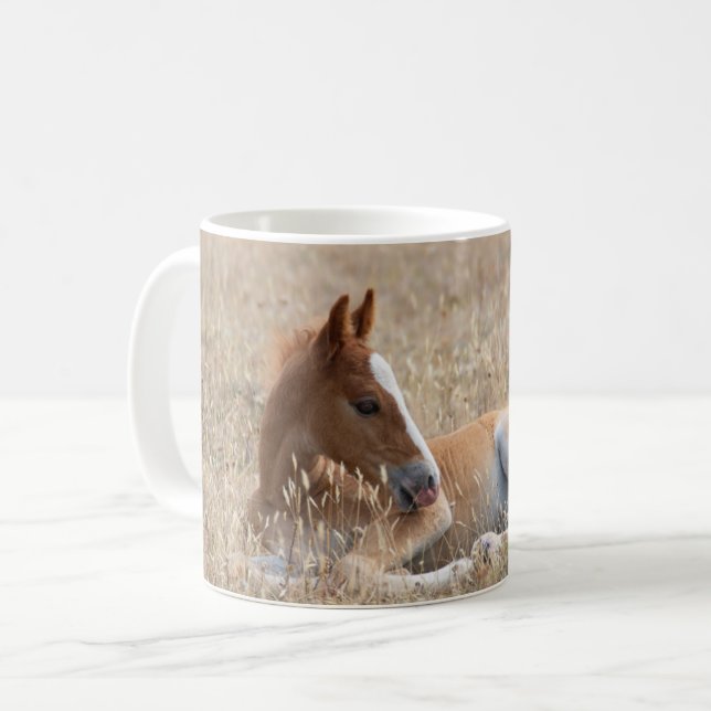 Wild Mustang Foal Coffee Mug (Front Left)