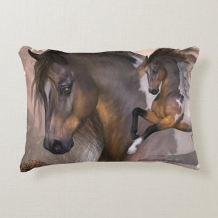 Wild Mustang Horse Decorative Cushion
