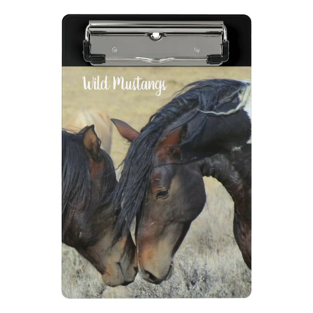 Wild Mustang Horses Mini Clipboard School (Front)