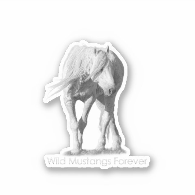 Wild Mustangs Forever Sticker (Front)