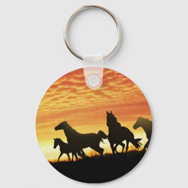 Wild Mustangs Key Ring (Front)