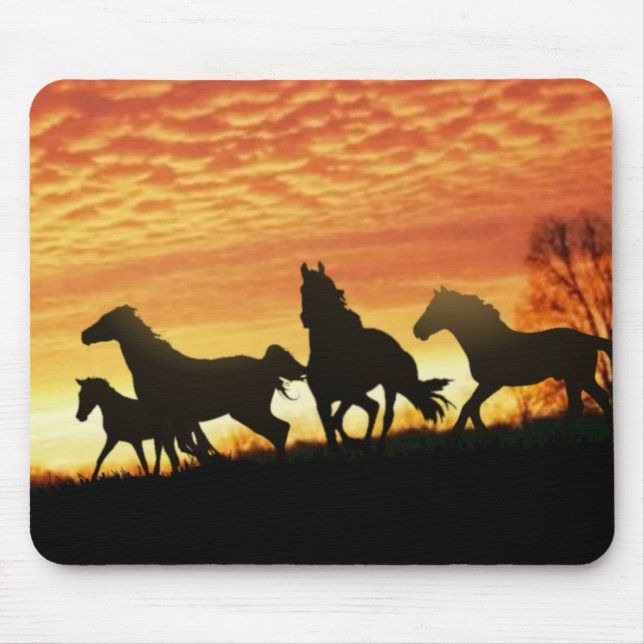 Wild Mustangs Mouse Pad (Front)