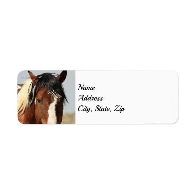 Wild Mustangs of the West Address Return Address Label (Front)