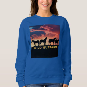 Wild Mustangs on the Horizon Sweatshirt