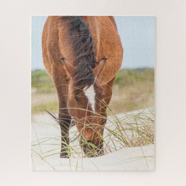 Wild Mustangs or Banker Horses Jigsaw Puzzle (Vertical)