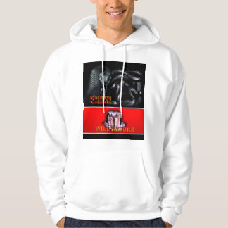 WILD NATURE - black SNAKE design collection Hoodie