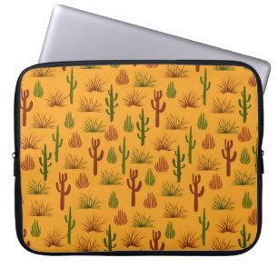 Wild Nature Cactus Bushes Pattern Laptop Sleeve