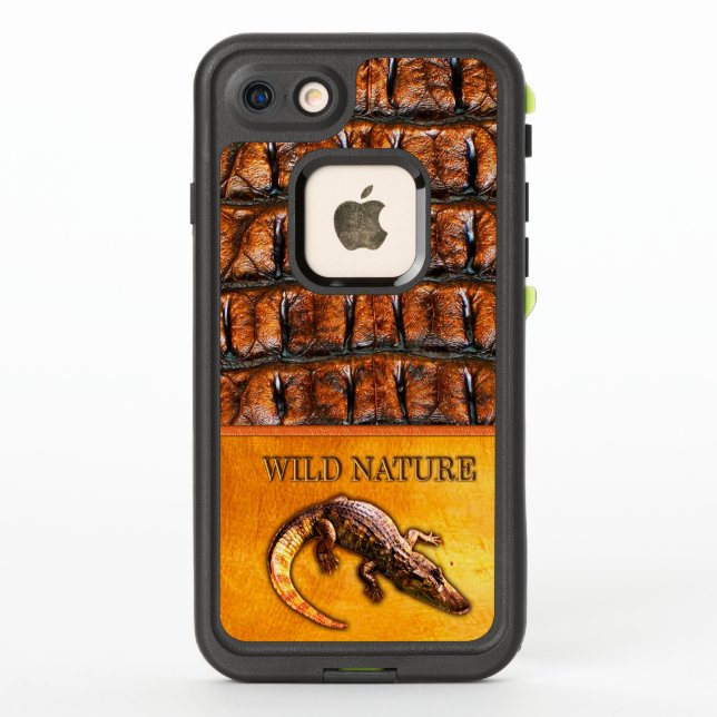 WILD NATURE - CROCODILE-DILE-DILE design collectio LifeProof iPhone Case (Back)