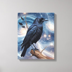 Wild Nature Crow-Raven Canvas Wall Art