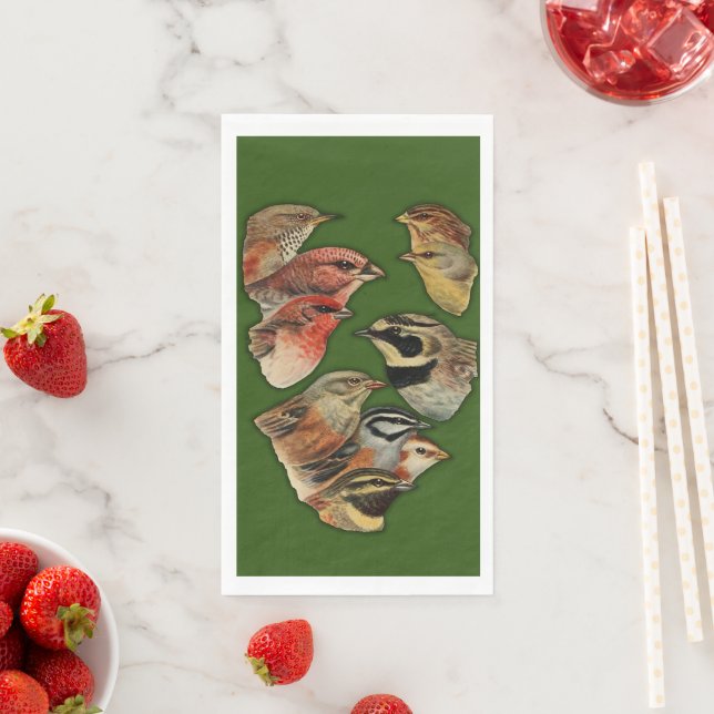 Wild Nature Portrait of a Birds Napkin (Insitu)
