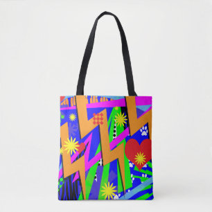 Wild Neon Memories Tote Bag