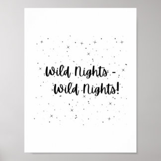 Wild Nights Emily Dickinson Poster