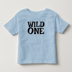 WILD ONE 1ST BIRTHDAY BABY BLUE T-SHIRT