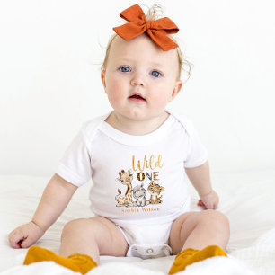Wild One 1st Birthday Baby Bodysuit