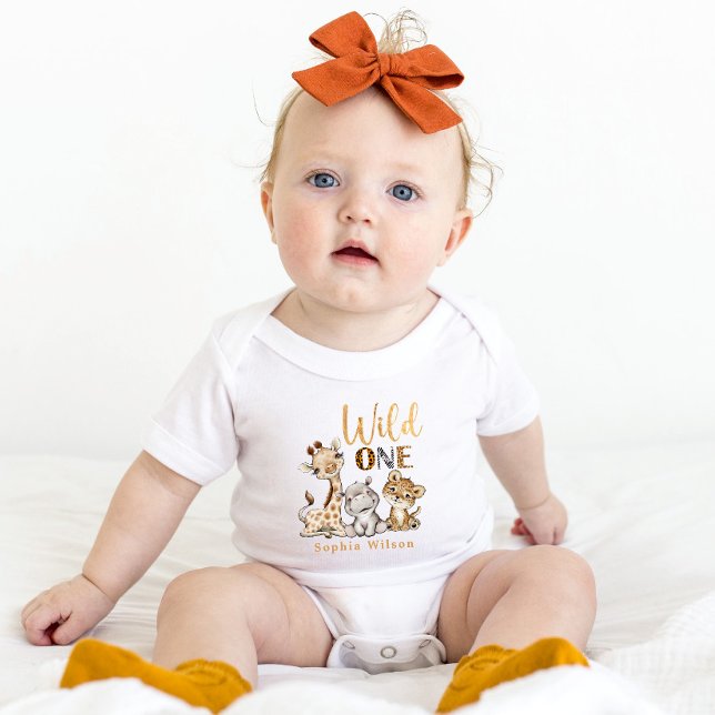 Wild One 1st Birthday Baby Bodysuit (Creator Uploaded)