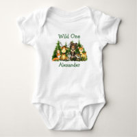 Wild One 1st Birthday Forest Animals Trees